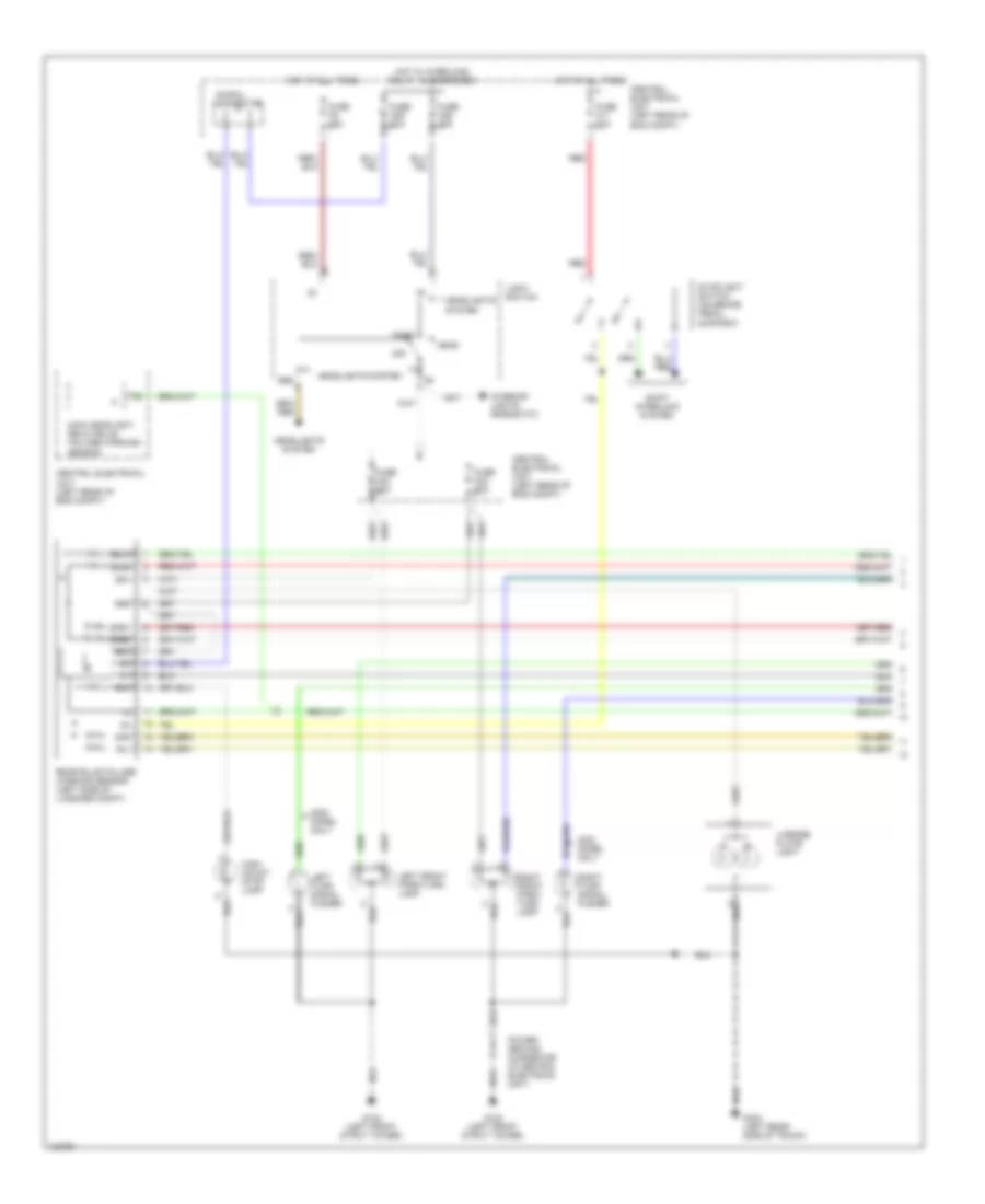 Exterior Lamps Wiring Diagram 1 of 2 for Volvo V70 AWD 1999