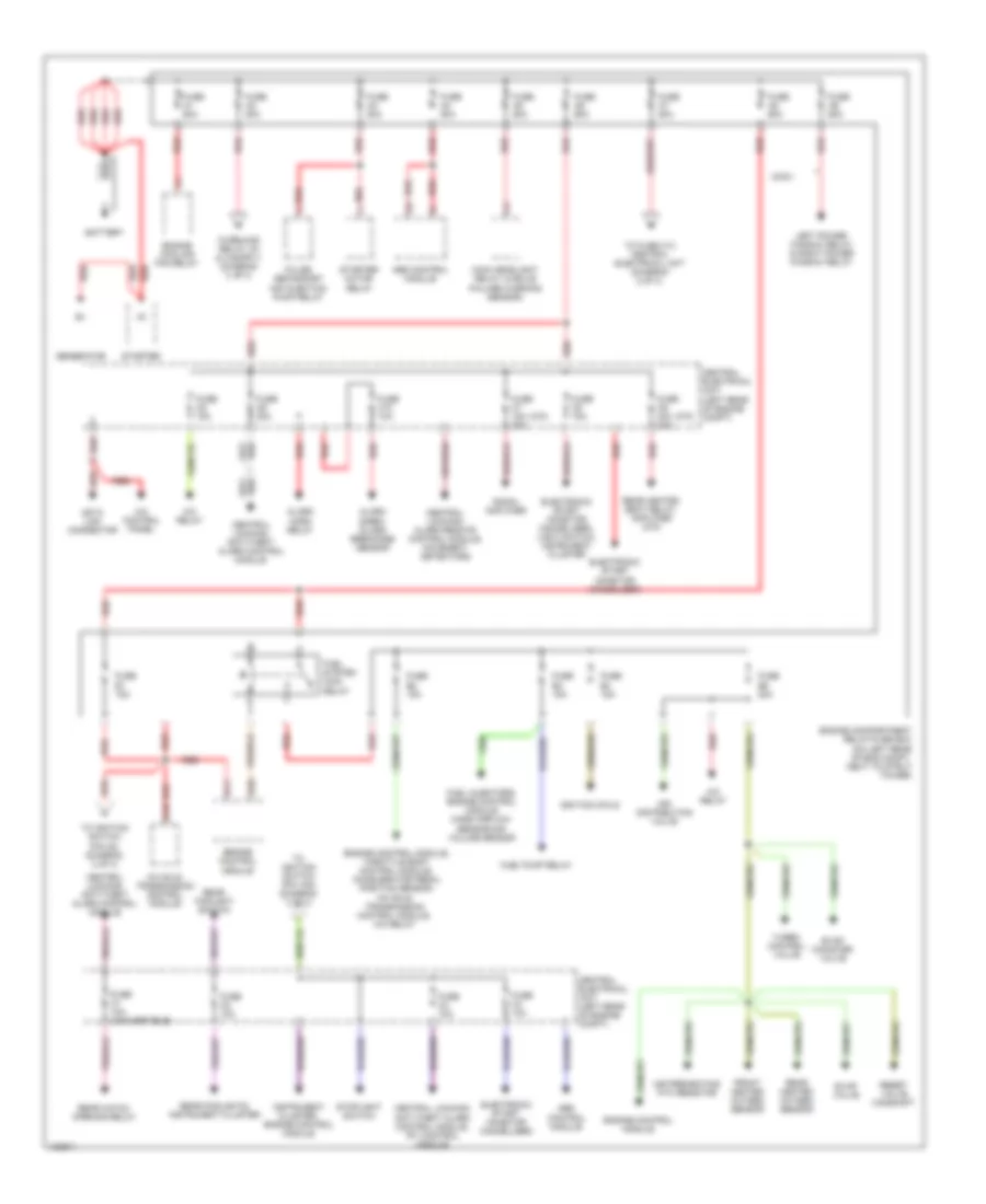 Power Distribution Wiring Diagram 1 of 3 for Volvo V70 AWD 1999