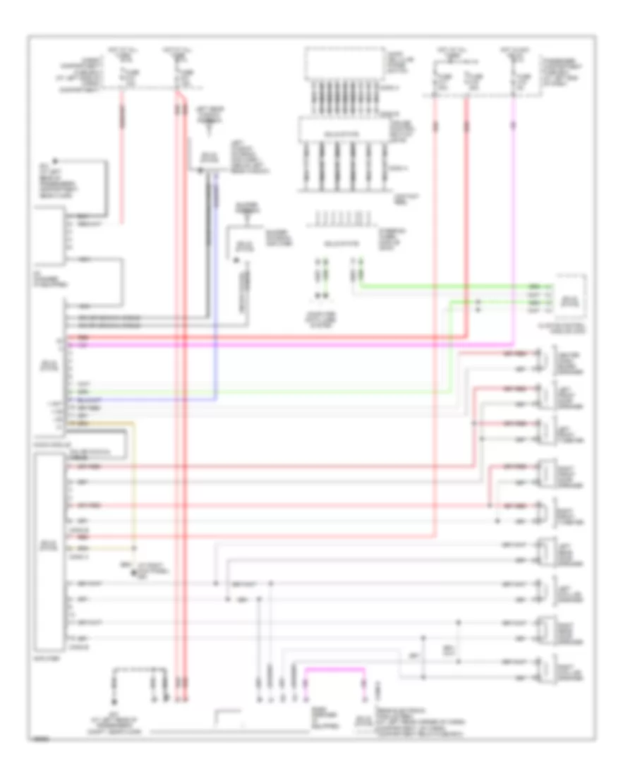 Radio Wiring Diagram with Amplifier for Volvo V70 R 2004