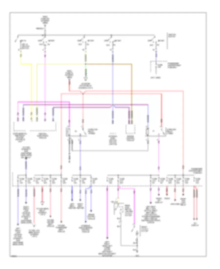 Power Distribution Wiring Diagram 3 of 3 for Volvo S60 T 5 2002