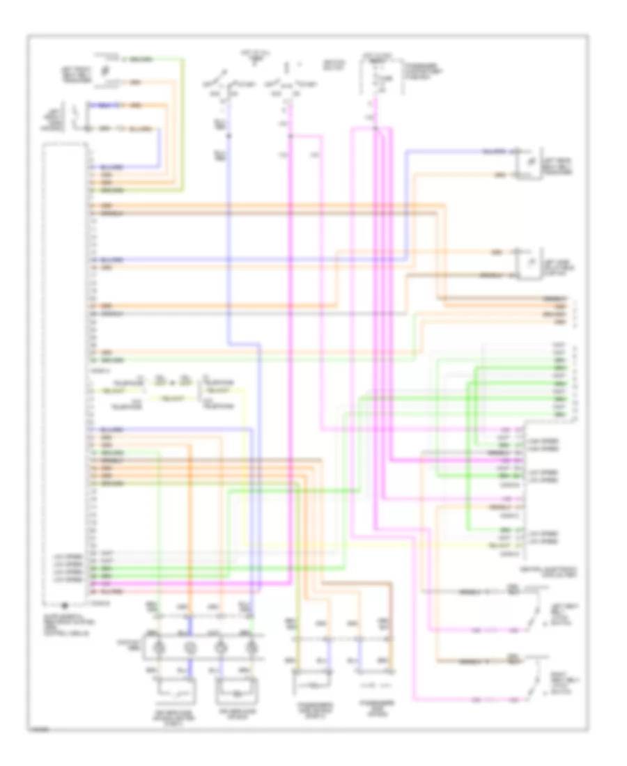 Supplemental Restraint Wiring Diagram 1 of 2 for Volvo S60 T 5 2002