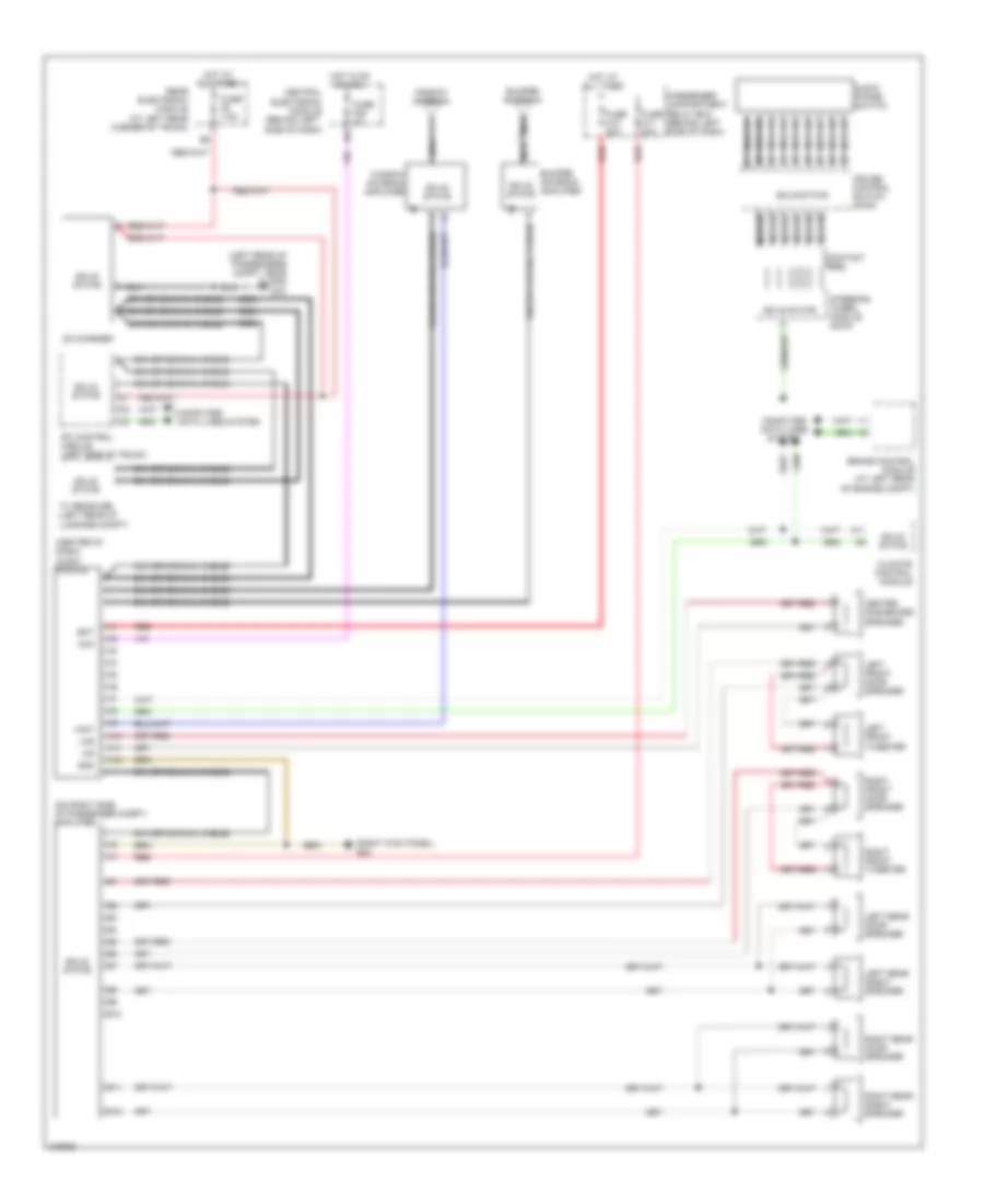 Radio Wiring Diagram with Amplifier for Volvo S60 T 5 2006