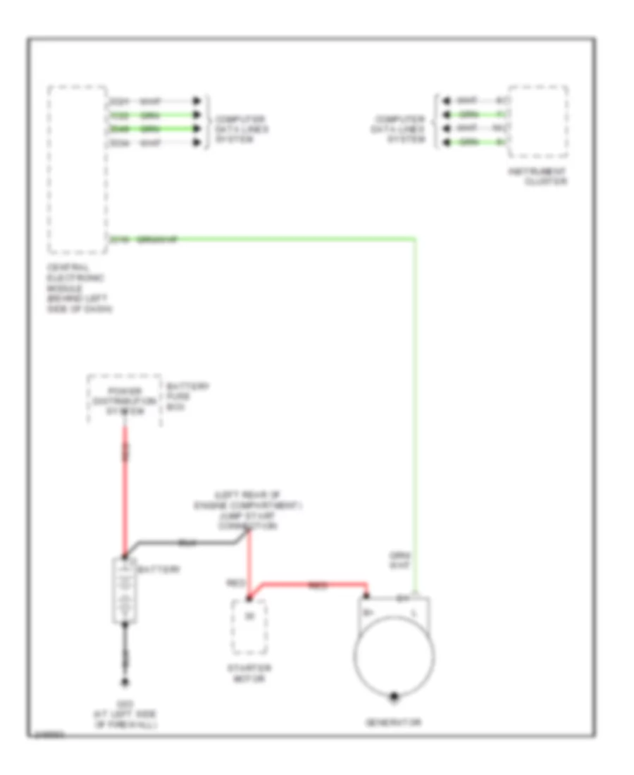 Charging Wiring Diagram for Volvo S60 T 5 2006