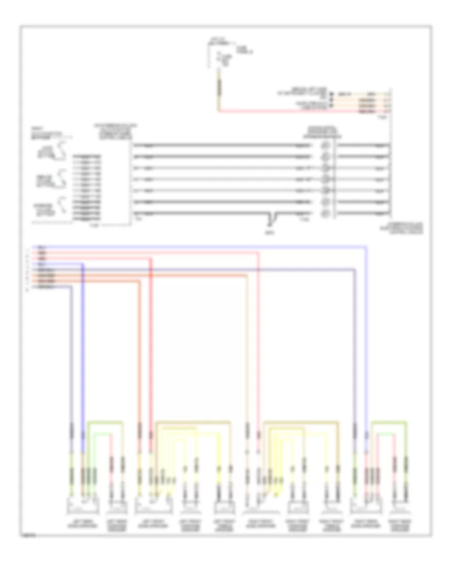 Radio Wiring Diagram Delta System with 10 Passive Speakers 2 of 2 for Volkswagen Touareg 2008