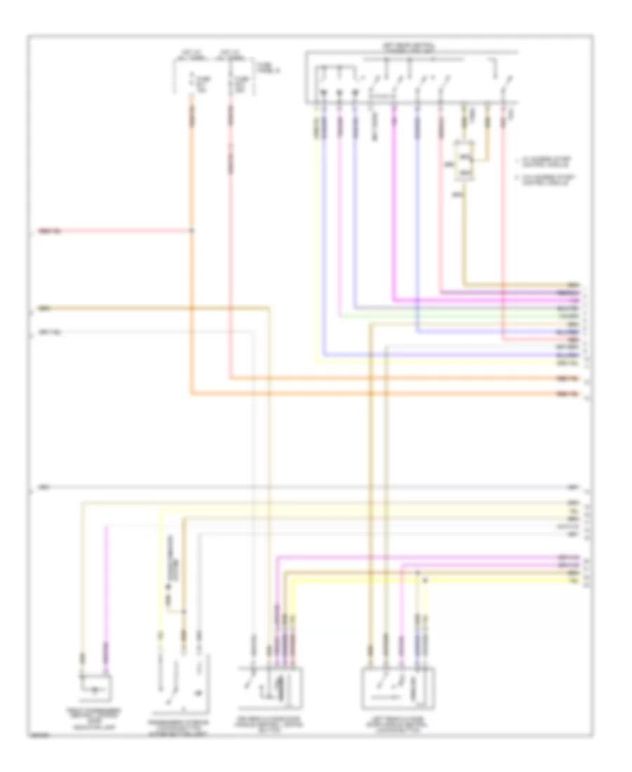 Forced Entry Wiring Diagram 3 of 4 for Volkswagen Touareg 2008