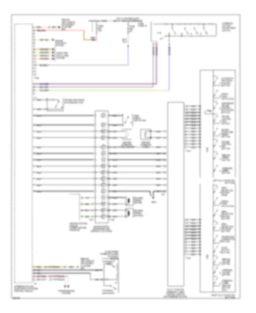 Steering Column Electronic Systems Control Module Wiring Diagram 1 of 2 for Volkswagen Touareg 2008
