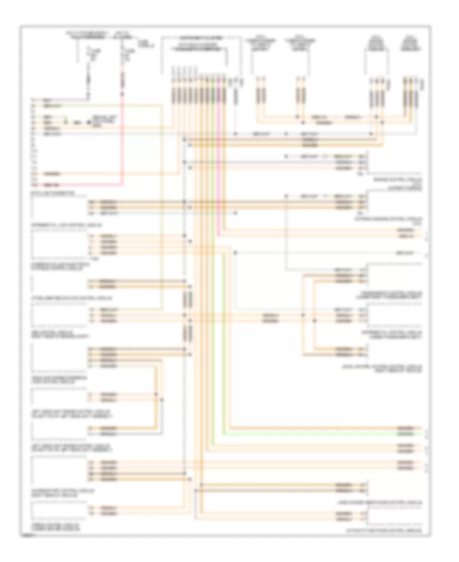Computer Data Lines Wiring Diagram 1 of 2 for Volkswagen Touareg 2008