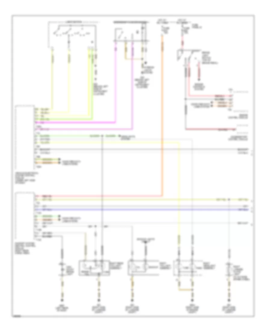 Exterior Lamps Wiring Diagram 1 of 2 for Volkswagen Touareg 2008