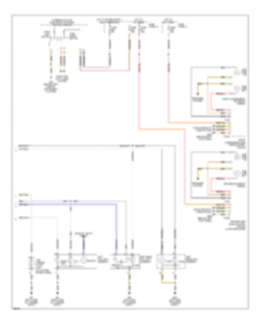 Exterior Lamps Wiring Diagram 2 of 2 for Volkswagen Touareg 2008