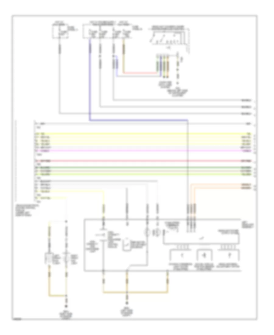 Adaptive Front Lighting Wiring Diagram 1 of 2 for Volkswagen Touareg 2008