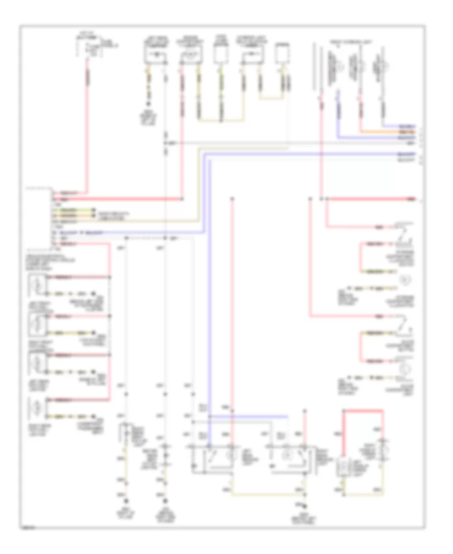 Courtesy Lamps Wiring Diagram 1 of 2 for Volkswagen Touareg 2008