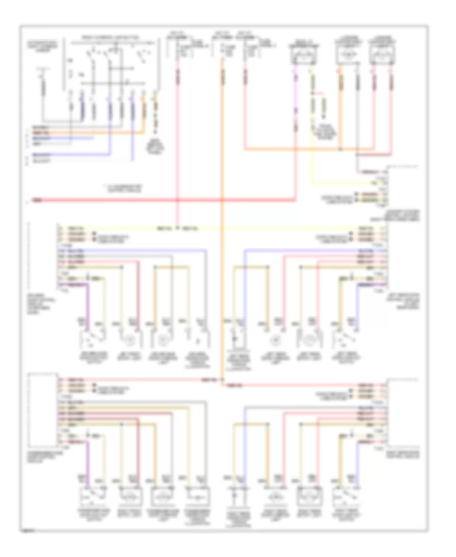 Courtesy Lamps Wiring Diagram 2 of 2 for Volkswagen Touareg 2008