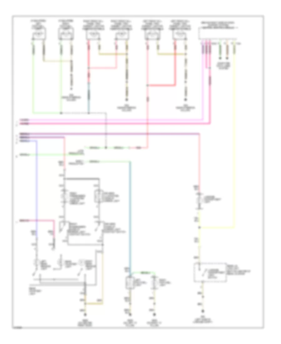 Courtesy Lamps Wiring Diagram 2 of 2 for Volkswagen CC VR6 4Motion 2009