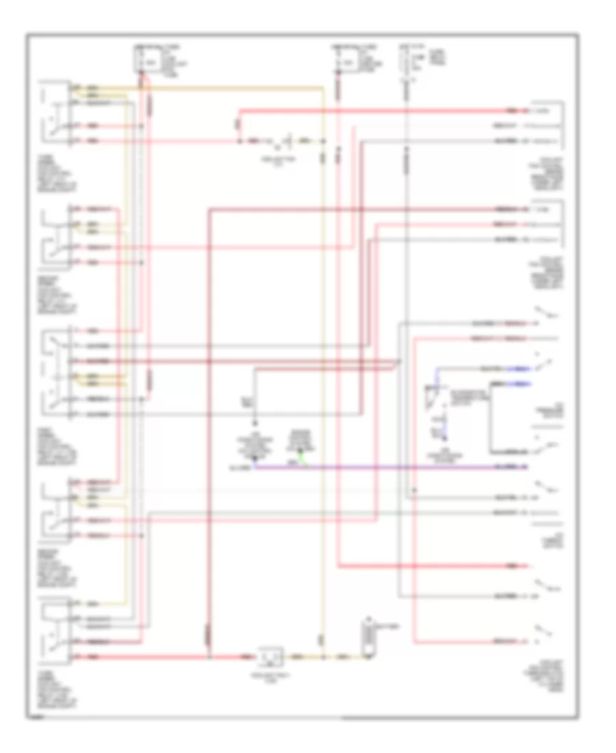 Cooling Fan Wiring Diagram with A C for Volkswagen EuroVan CL 1993