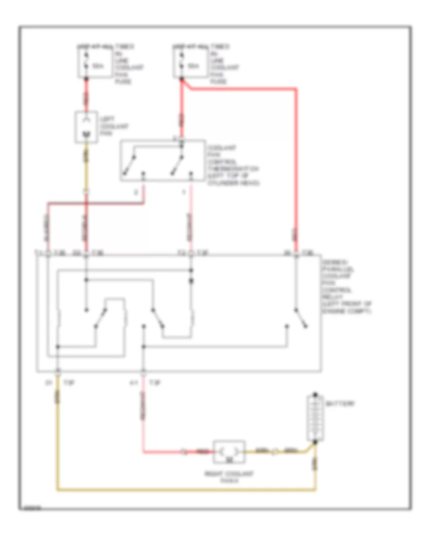 Cooling Fan Wiring Diagram without A C for Volkswagen EuroVan CL 1993