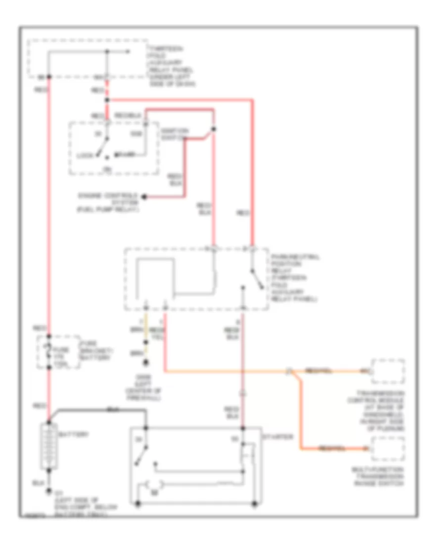 Starting Wiring Diagram A T for Volkswagen Golf GL 2002