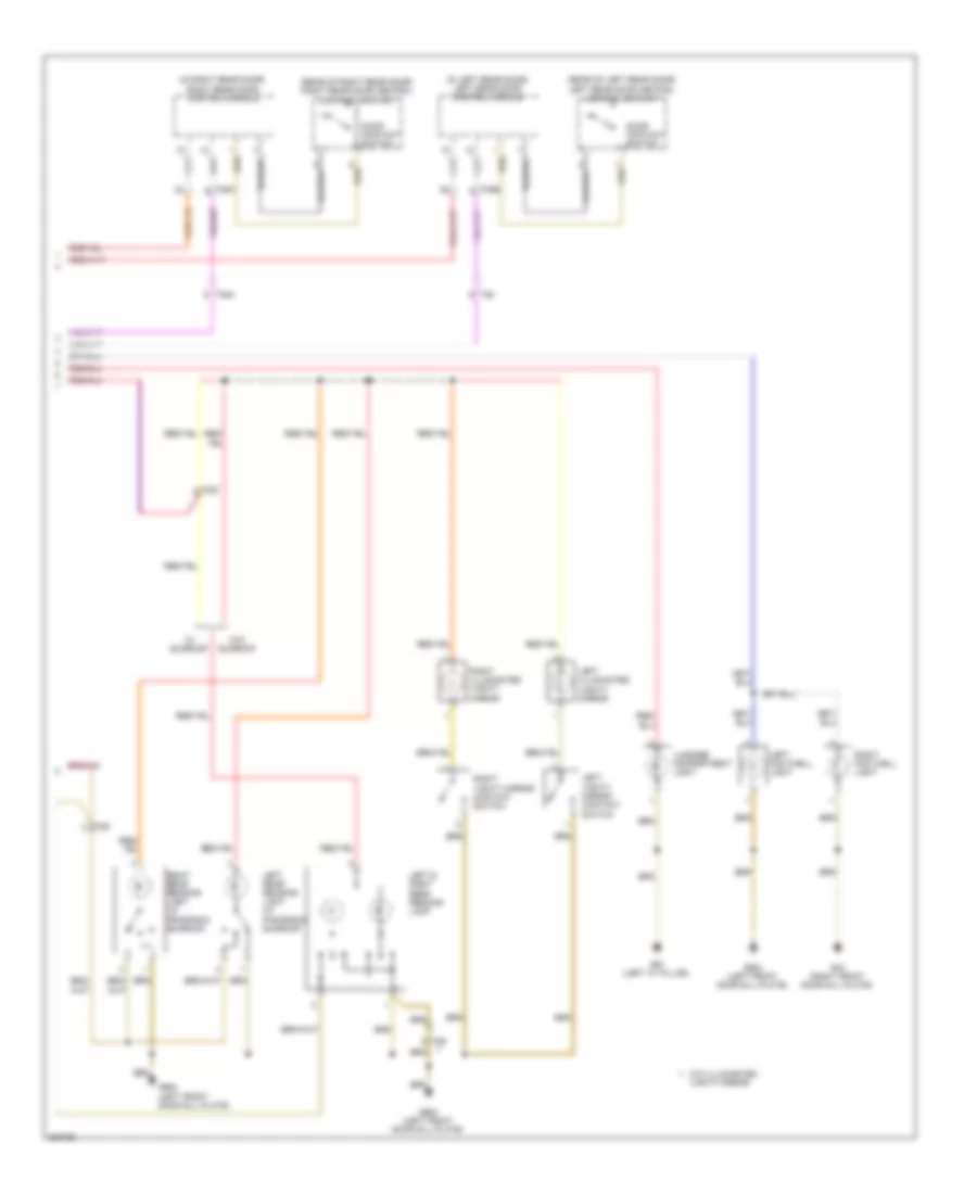 Courtesy Lamps Wiring Diagram 2 of 2 for Volkswagen Tiguan S 4Motion 2012