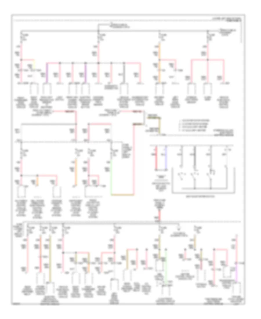 Power Distribution Wiring Diagram 3 of 6 for Volkswagen Tiguan S 4Motion 2012