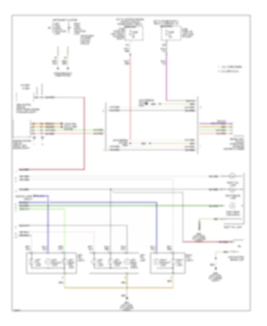 Exterior Lamps Wiring Diagram with Low Equipment 2 of 2 for Volkswagen Jetta Hybrid SE 2013